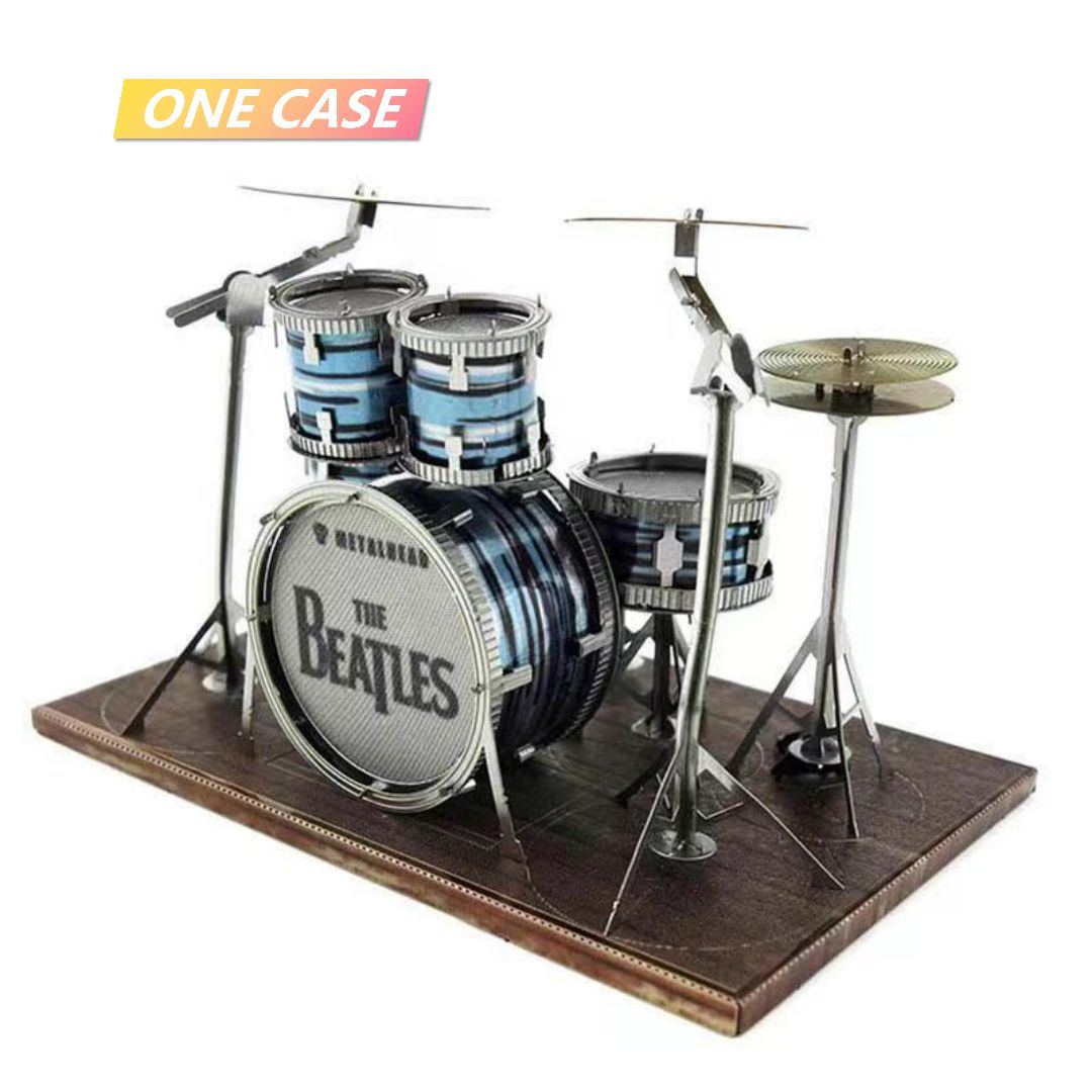 Drum Kit 3D The Beatle Rock Band Metal Puzzle DIY Assembling Model Stereo Jigsaw Puzzle-ONECASE.STUDIO
