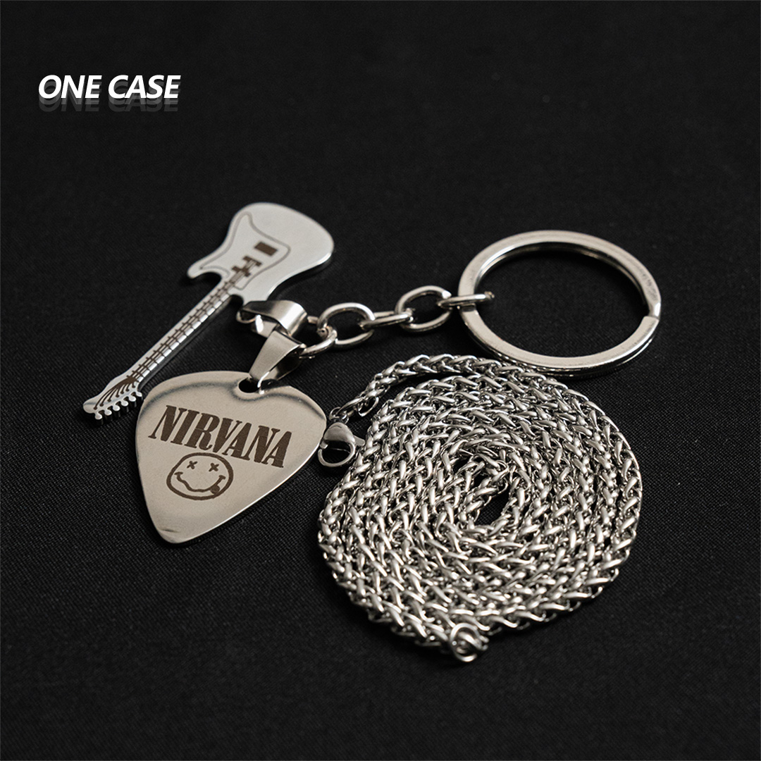 Nirvana Necklace & Keychain Peripheral Heavy Metal Punk Hard Rock Classic logo