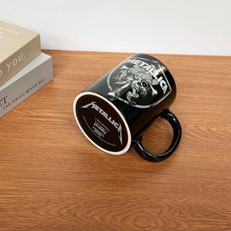 Metallica Retro Rock Band Peripheral Mugs Coffee Cup Collectible Porcelain Cup