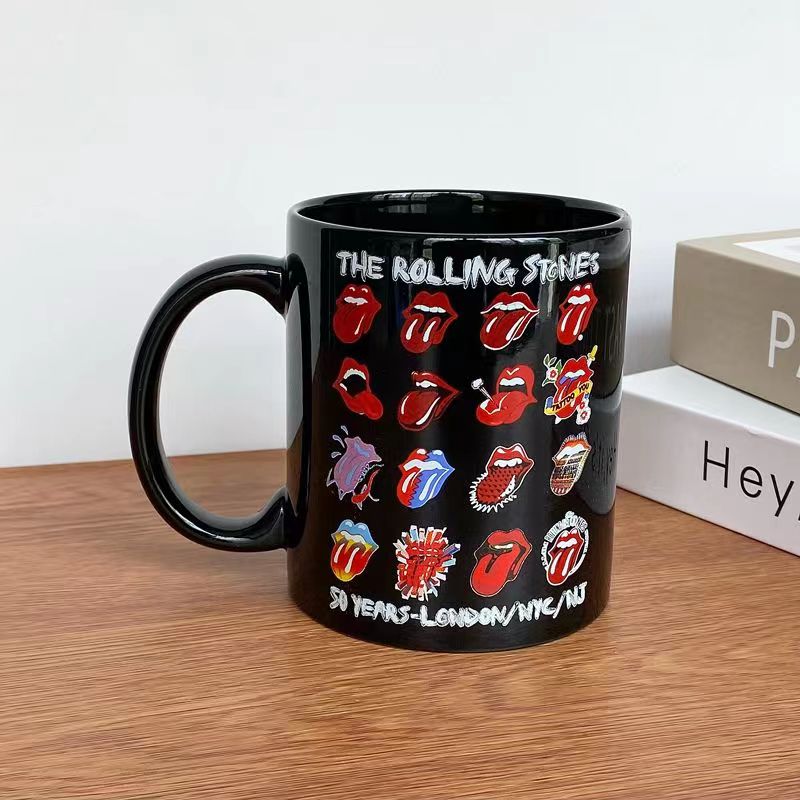 The Rolling Stones Rock Band Peripheral Mugs Band Coffee Cup Collectible