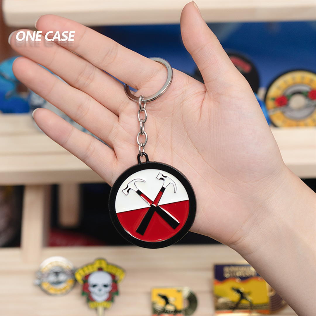 Rock Star Band Fans Alloy Keychain Pendant The Beatles/Nirvana/Guns N Roses/Pink Floyd...-ONECASE.STUDIO