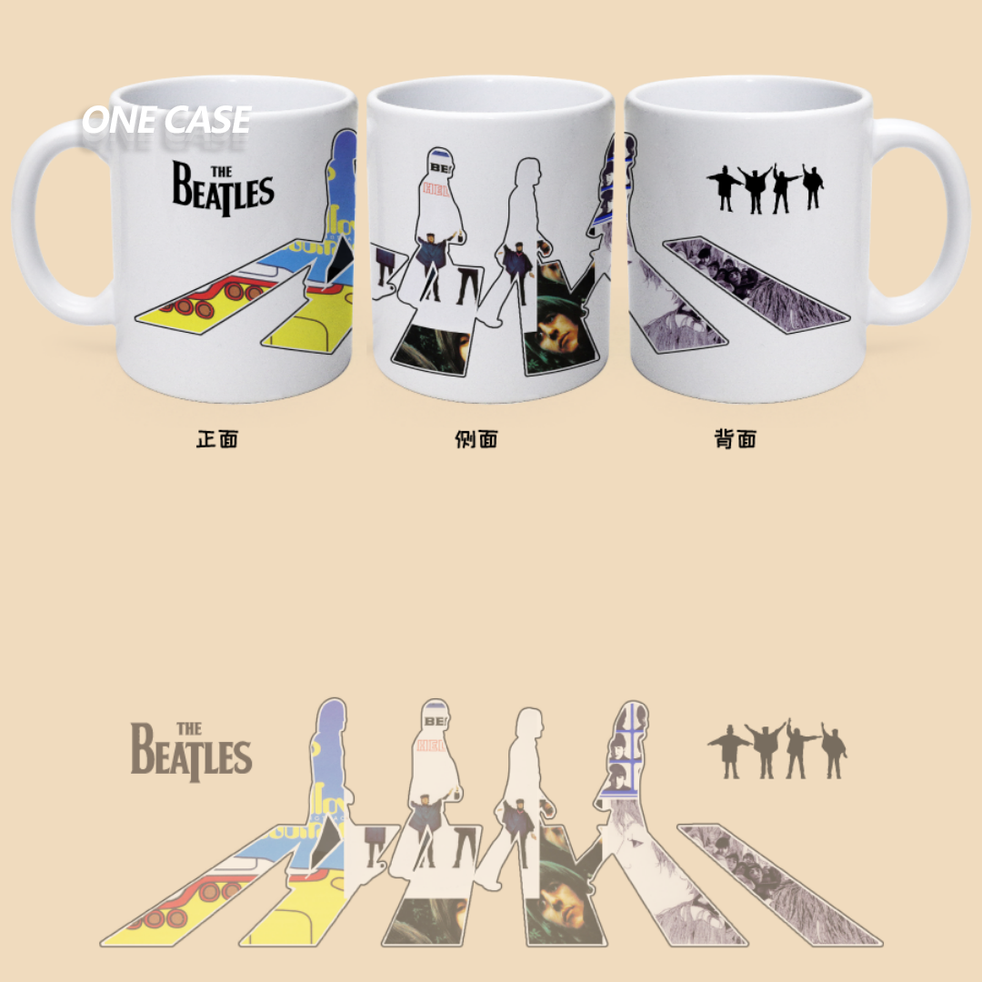 The Beatles Retro Rock Band Peripheral Mugs Coffee Cup Collectible-ONECASE.STUDIO