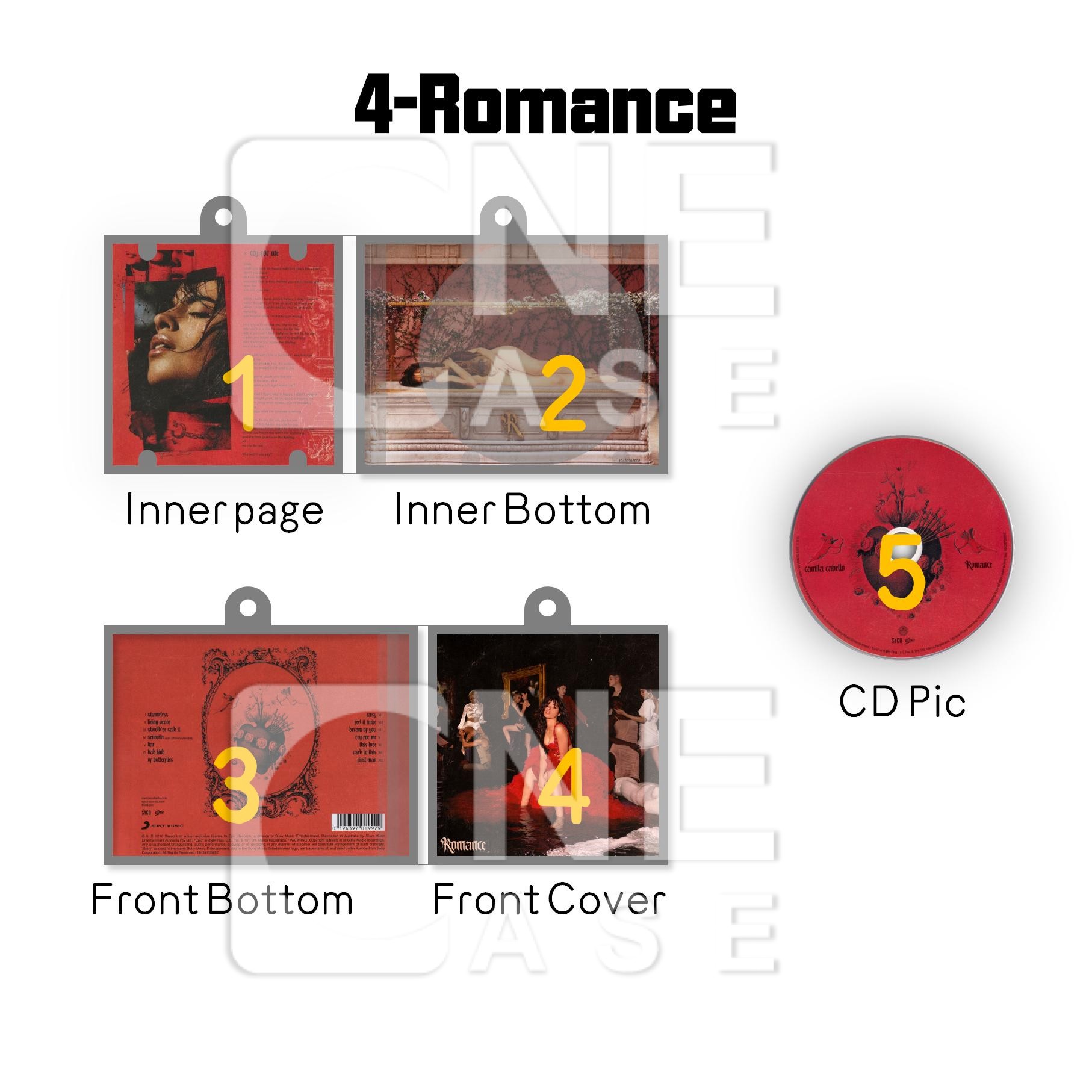 Camila Cabello Mini NFC Album Keychain CD Music Keychain Pendant Customized Mini Vinyl Album 