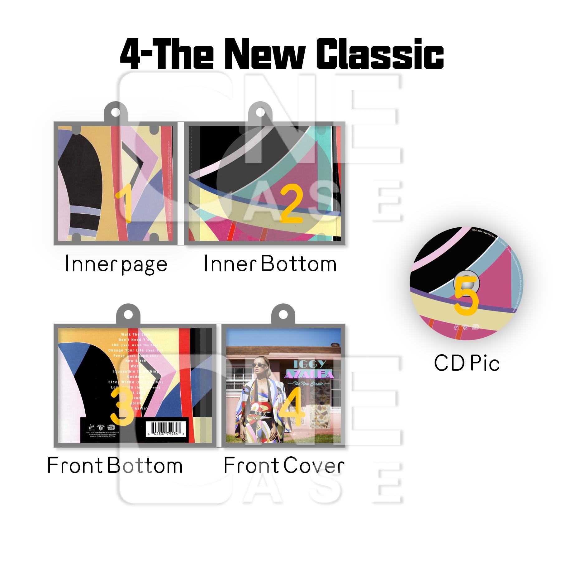 Iggy Azalea Mini NFC Album Keychain CD Music Keychain Pendant Customized Mini Vinyl Album 