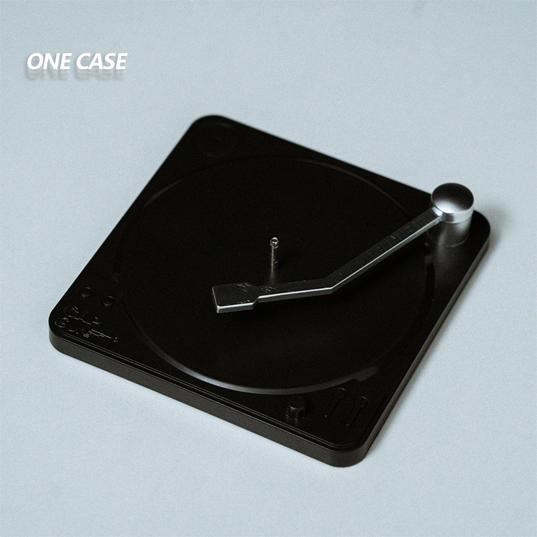 Retro Vinyl Record Coasters Set of 6 Retro CD Disc Design  Non-Slip Vinyl  for Coffee, Tea, Beer, Wine, Home and Bar-ONECASE.STUDIO