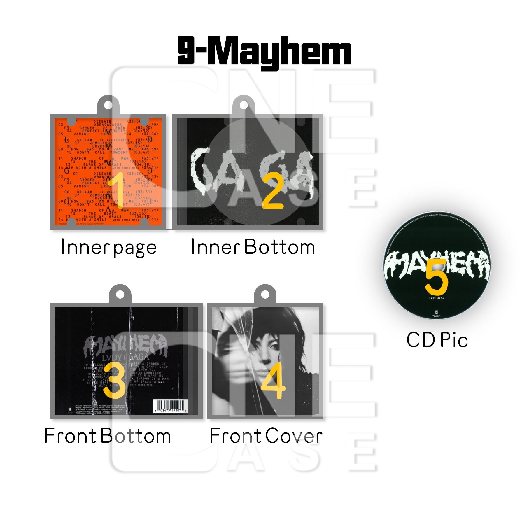 Lady Gaga Mini NFC Album Keychain CD Music Keychain Pendant Customized 