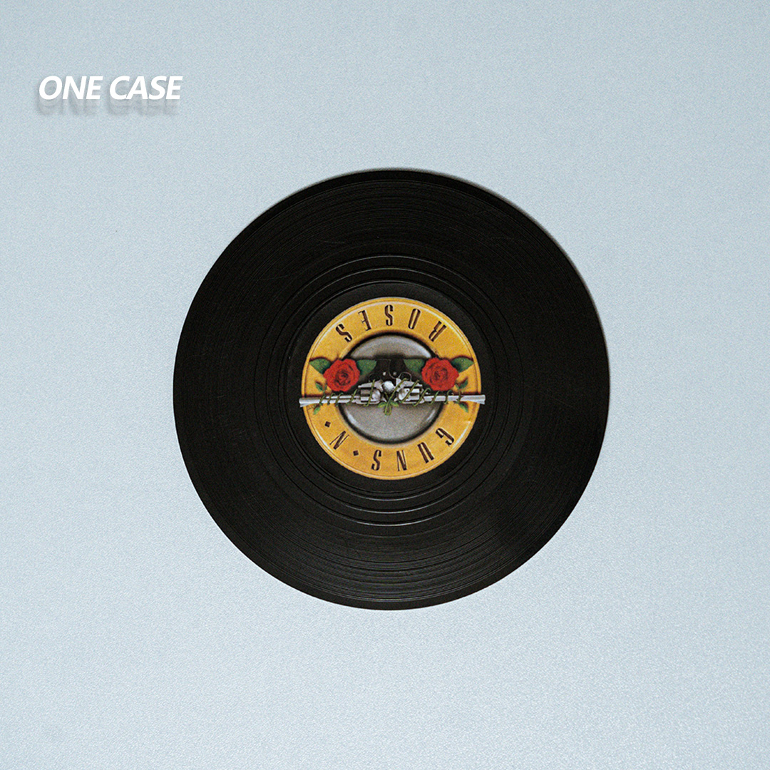 Retro Vinyl Record Coasters Set of 6 Retro CD Disc Design  Non-Slip Vinyl  for Coffee, Tea, Beer, Wine, Home and Bar-ONECASE.STUDIO