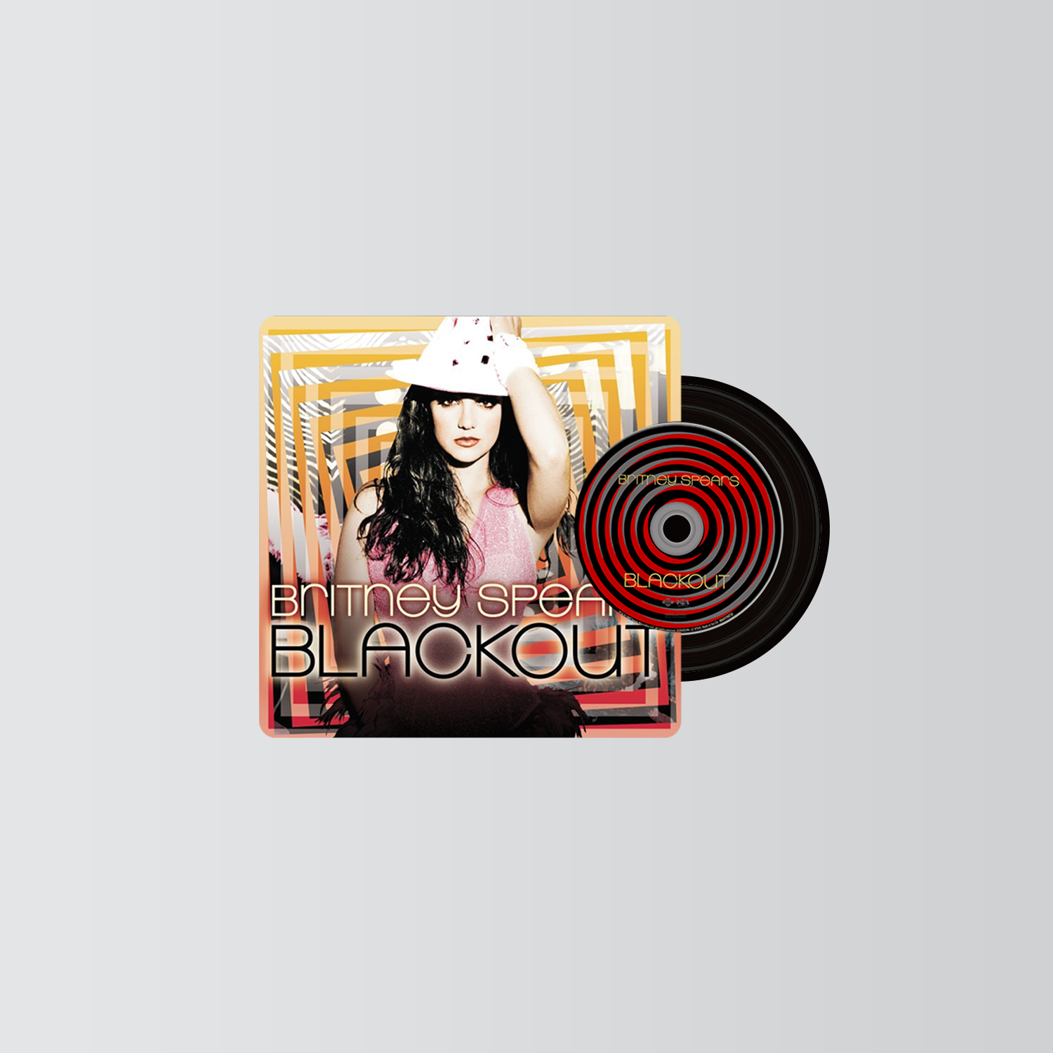 Britney Spears Mini CD Player  Keychain CD Music Keychain Pendant Customized 