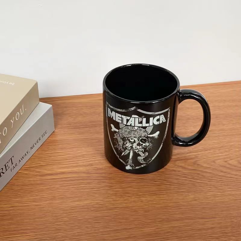 Metallica Retro Rock Band Peripheral Mugs Coffee Cup Collectible Porcelain Cup