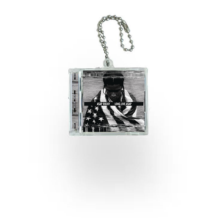 A$AP Rocky Mini NFC Album Keychain CD Music Keychain Pendant Customized Mini Vinyl Album 