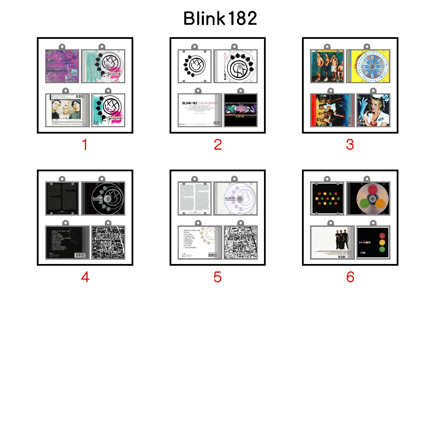 Blink 182  Mini Vinyl NFC Album Keychain CD Music Keychain Pendant Customized