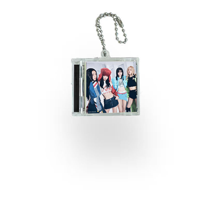  BlackPink Mini NFC Album Keychain CD Music Keychain Pendant Customized Mini Vinyl Album B&P