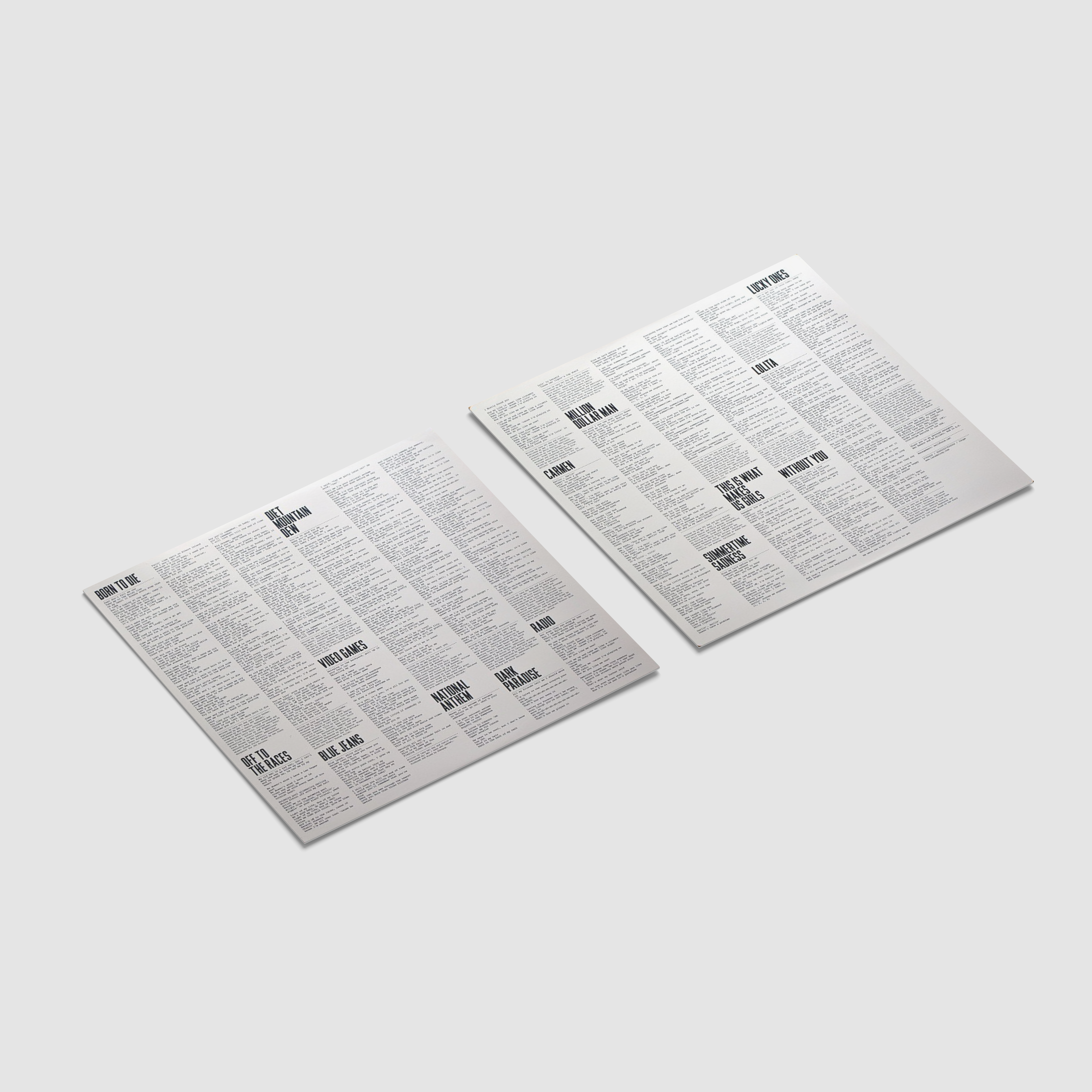 [Born To Die] Lana Del Rey Handmade Mini Vinyl Album Set All Albums Customised Gift 