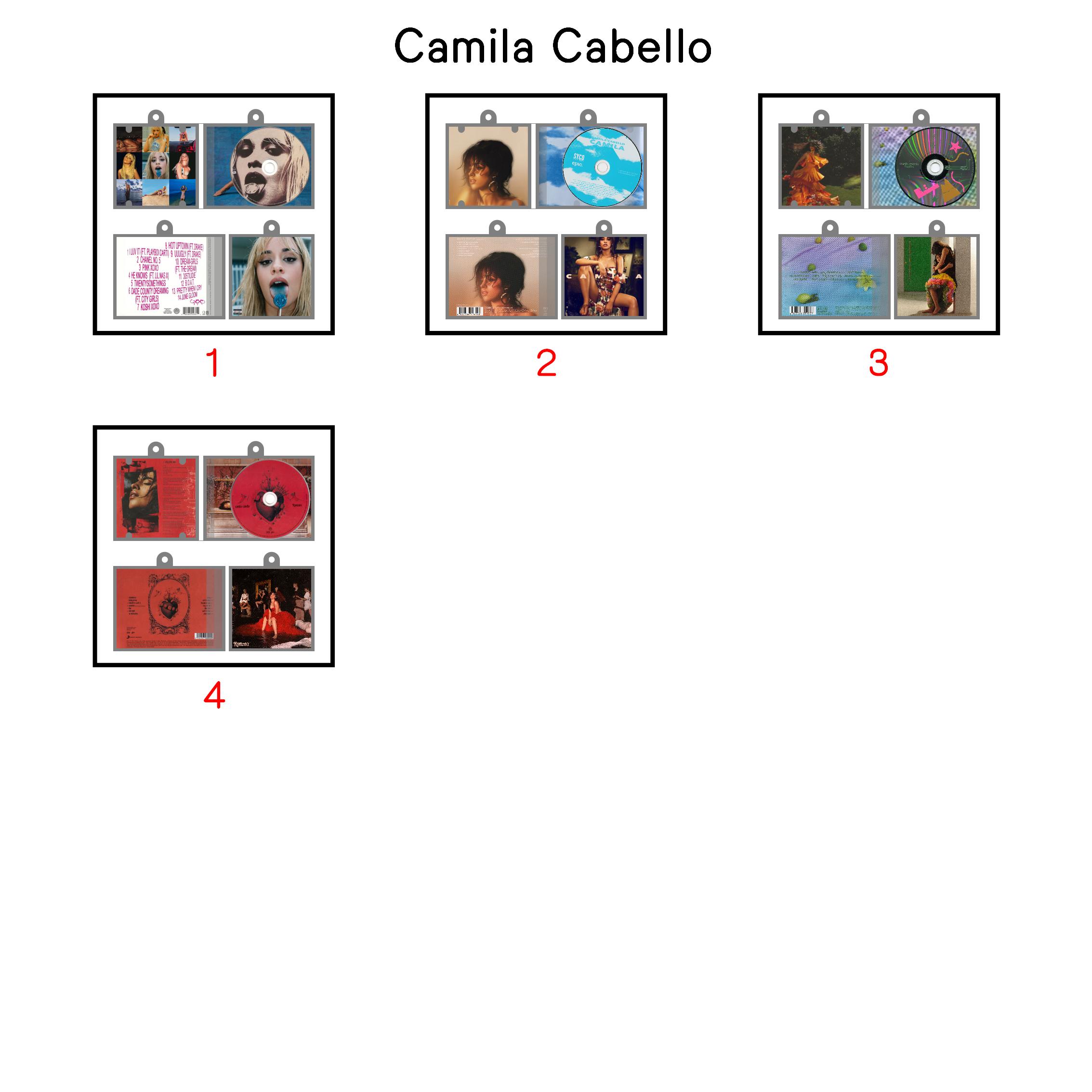 Camila Cabello Mini NFC Album Keychain CD Music Keychain Pendant Customized Mini Vinyl Album 