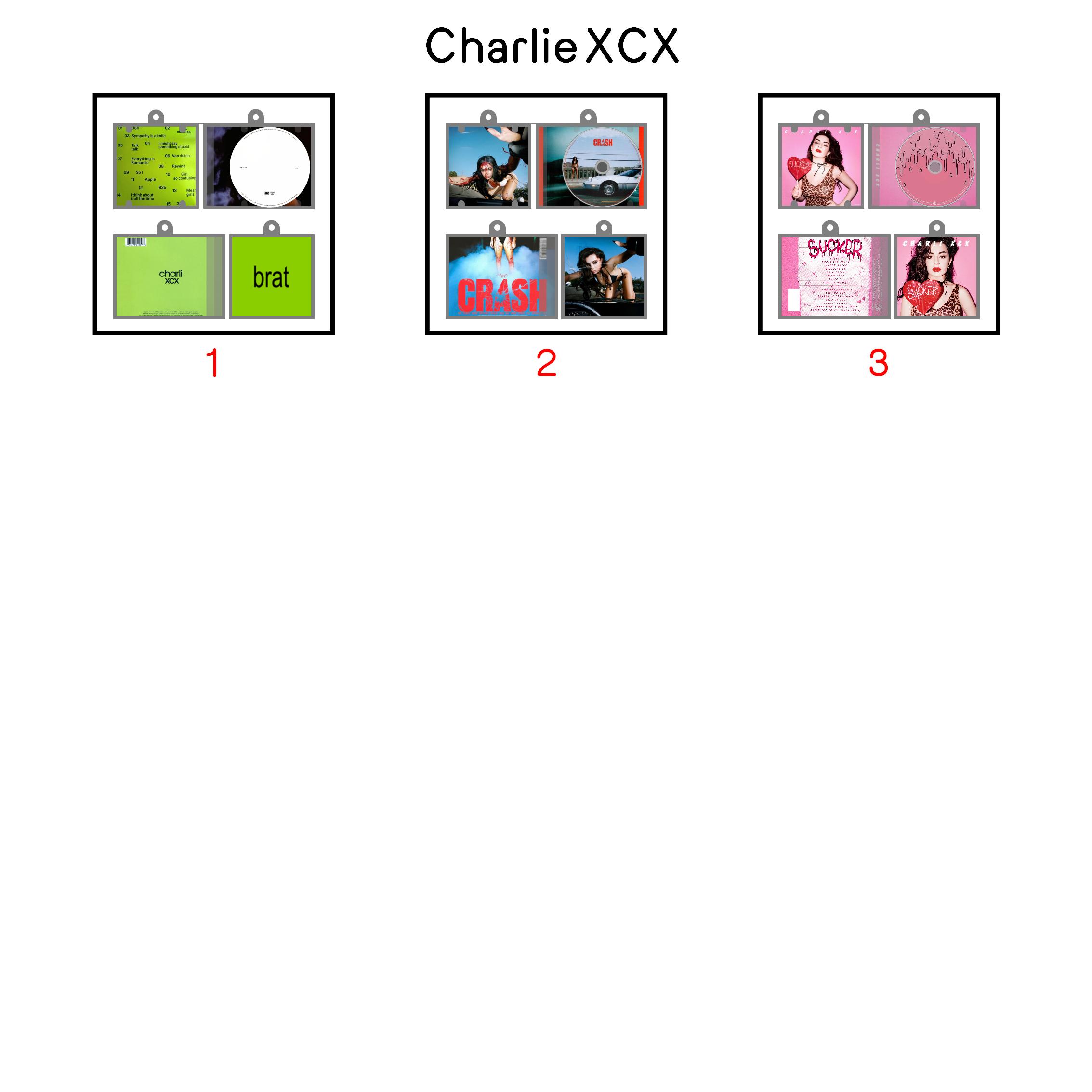 Charlie XCX Mini NFC Album Keychain CD Music Keychain Pendant Customized Mini 