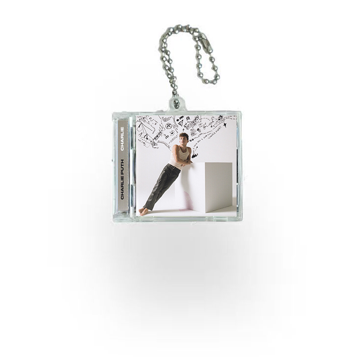 Charlie Puth Mini NFC Album Keychain CD Music Keychain Pendant Customized Mini Vinyl Album 