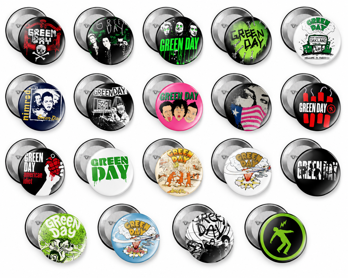 Green Day Badge Decoration Pin