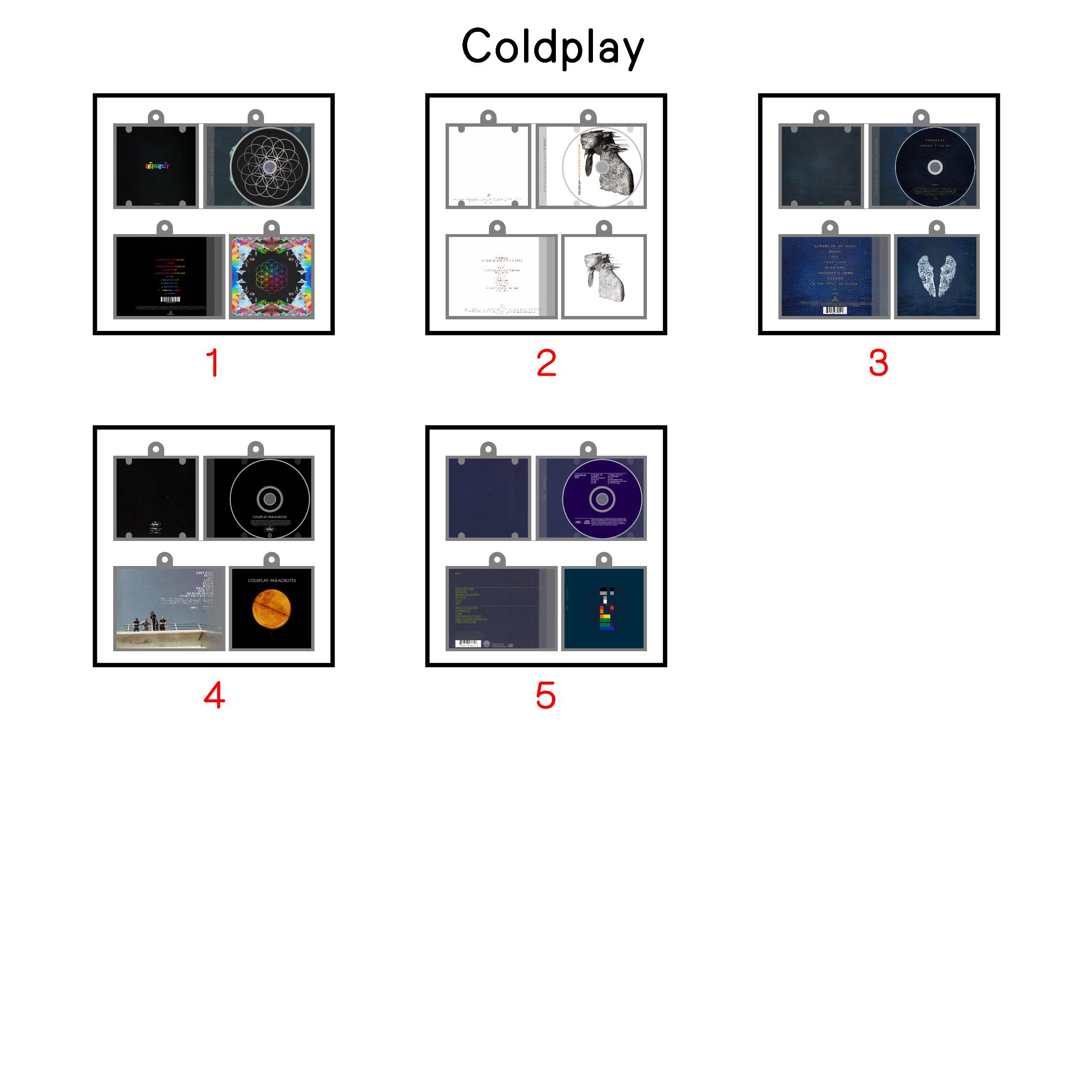 Coldplay Mini NFC Album Keychain CD Music Keychain Pendant Customized Mini Vinyl Album 