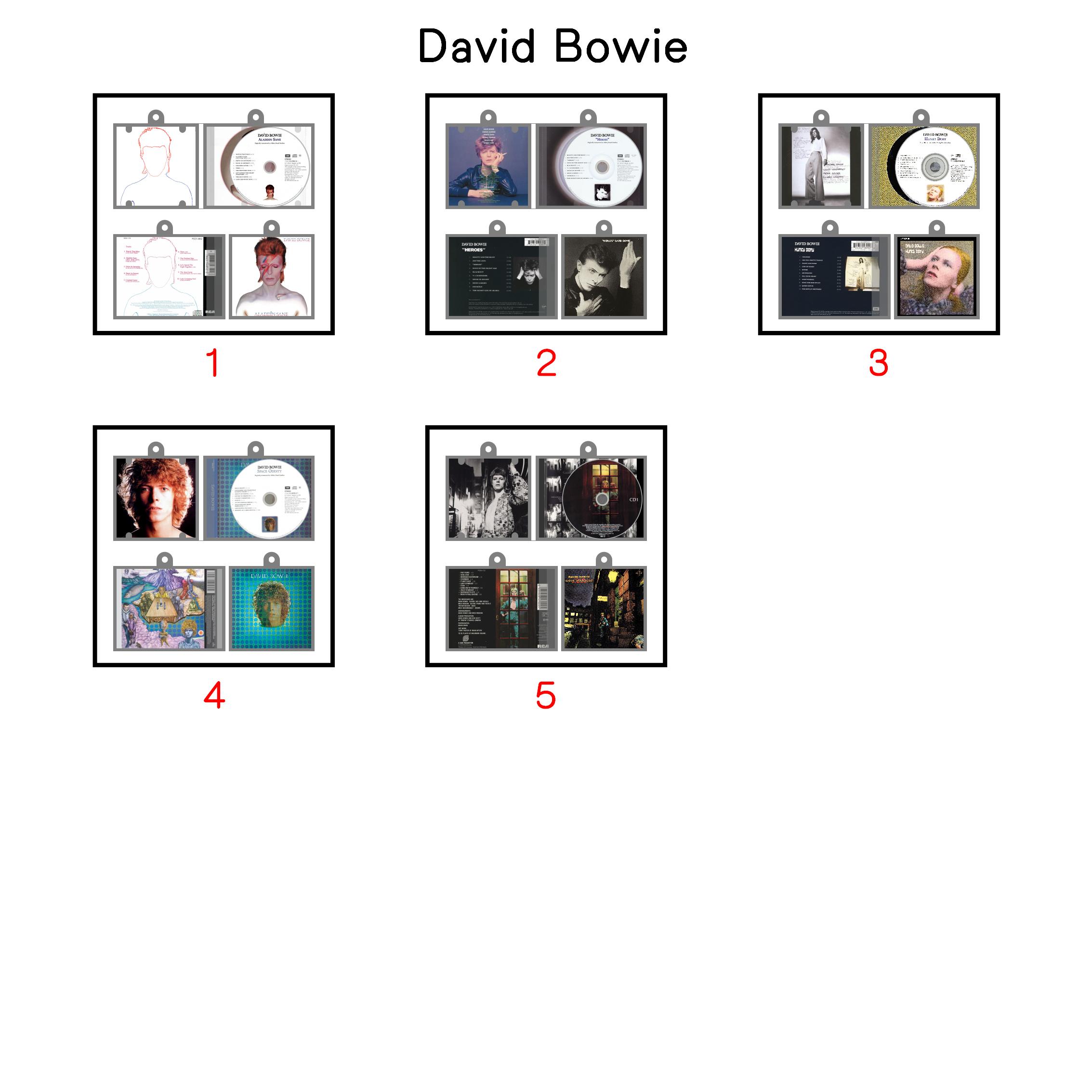 David Bowie Mini NFC Album Keychain CD Music Keychain Pendant Customized Mini Vinyl Album 
