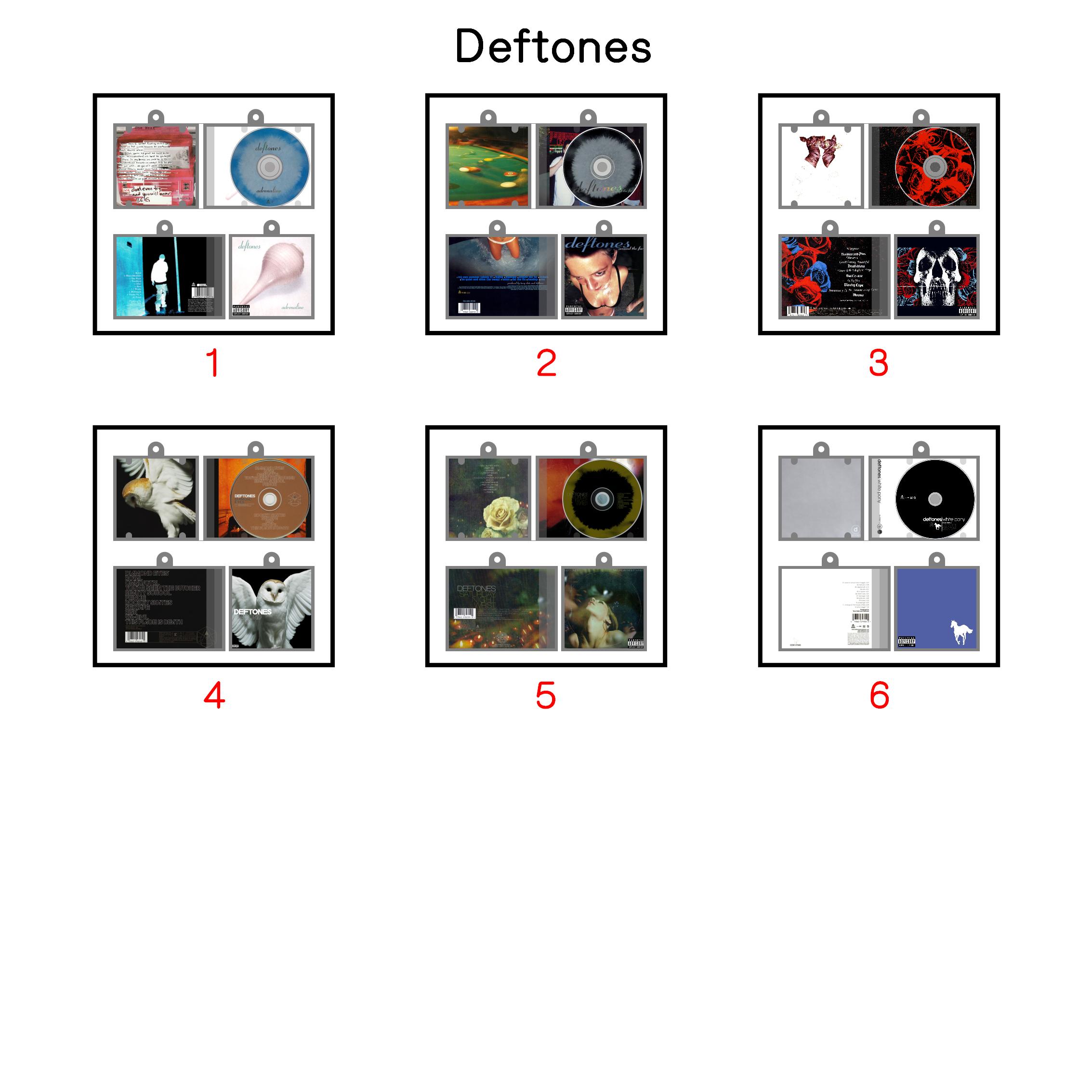 Deftones Mini NFC Album Keychain CD Music Keychain Pendant Customized Mini Vinyl Album 