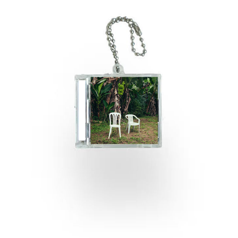 Bad Bunny Mini NFC Album Keychain CD Music Keychain Pendant Customized Mini Vinyl Album 