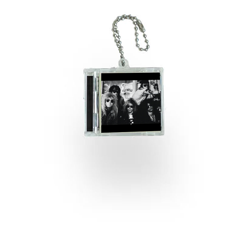 Guns and Roses Mini Vinyl NFC AlbumKeychain CD Music Keychain Pendant Customized