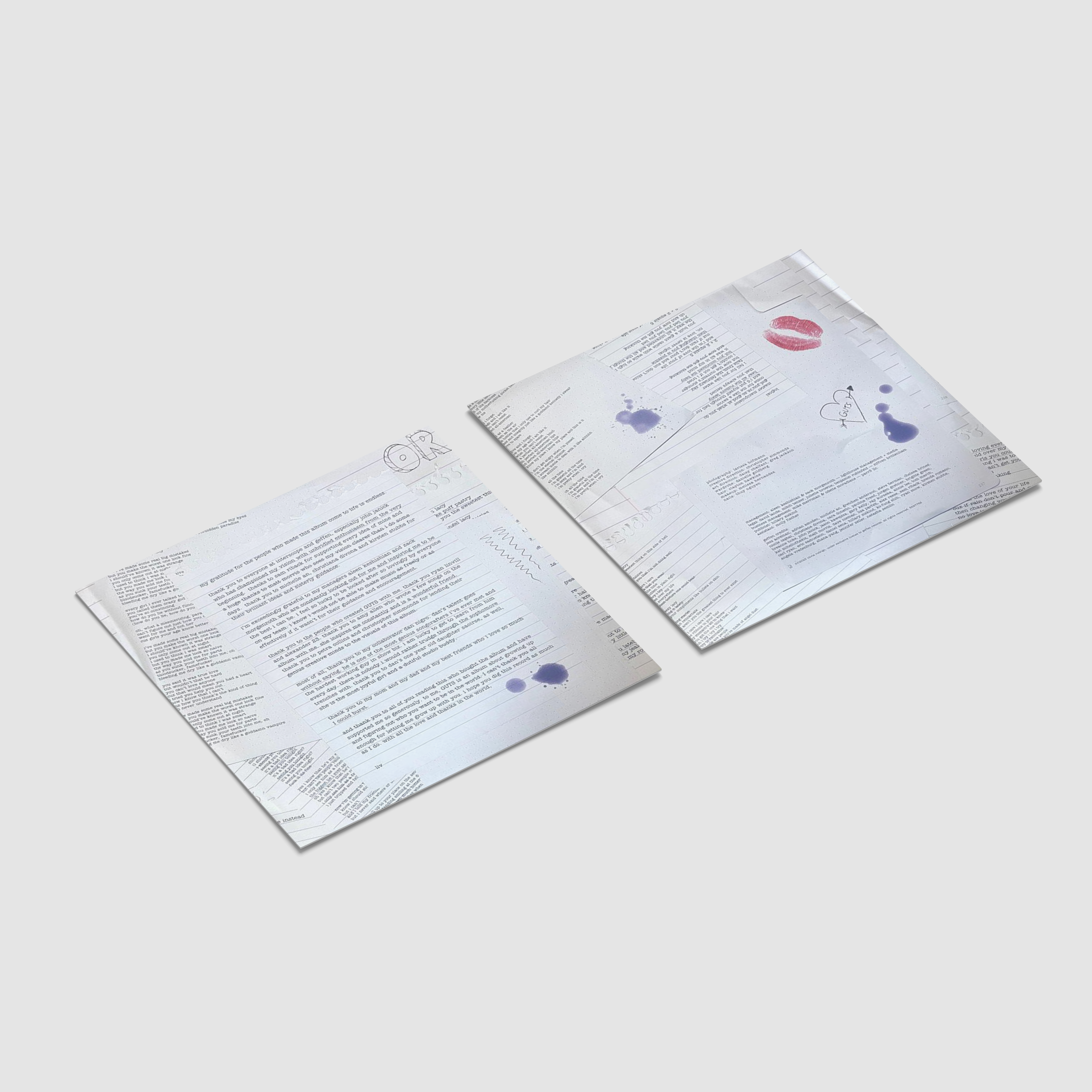 Olivia Rodrigo Handmade Mini Vinyl Album Set All Albums Customised Gift 