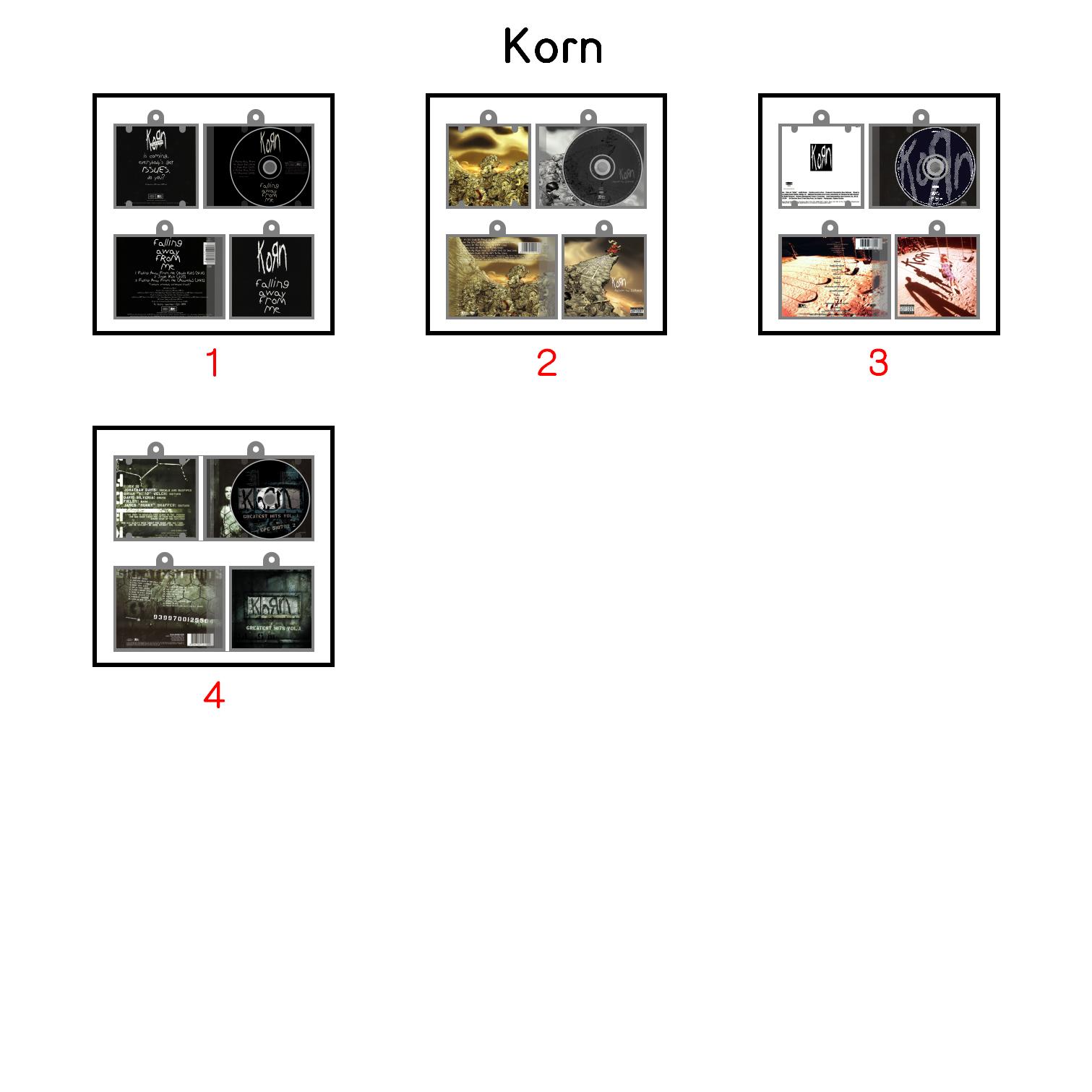 Korn  Mini Vinyl NFC Album Keychain CD Music Keychain Pendant Customized