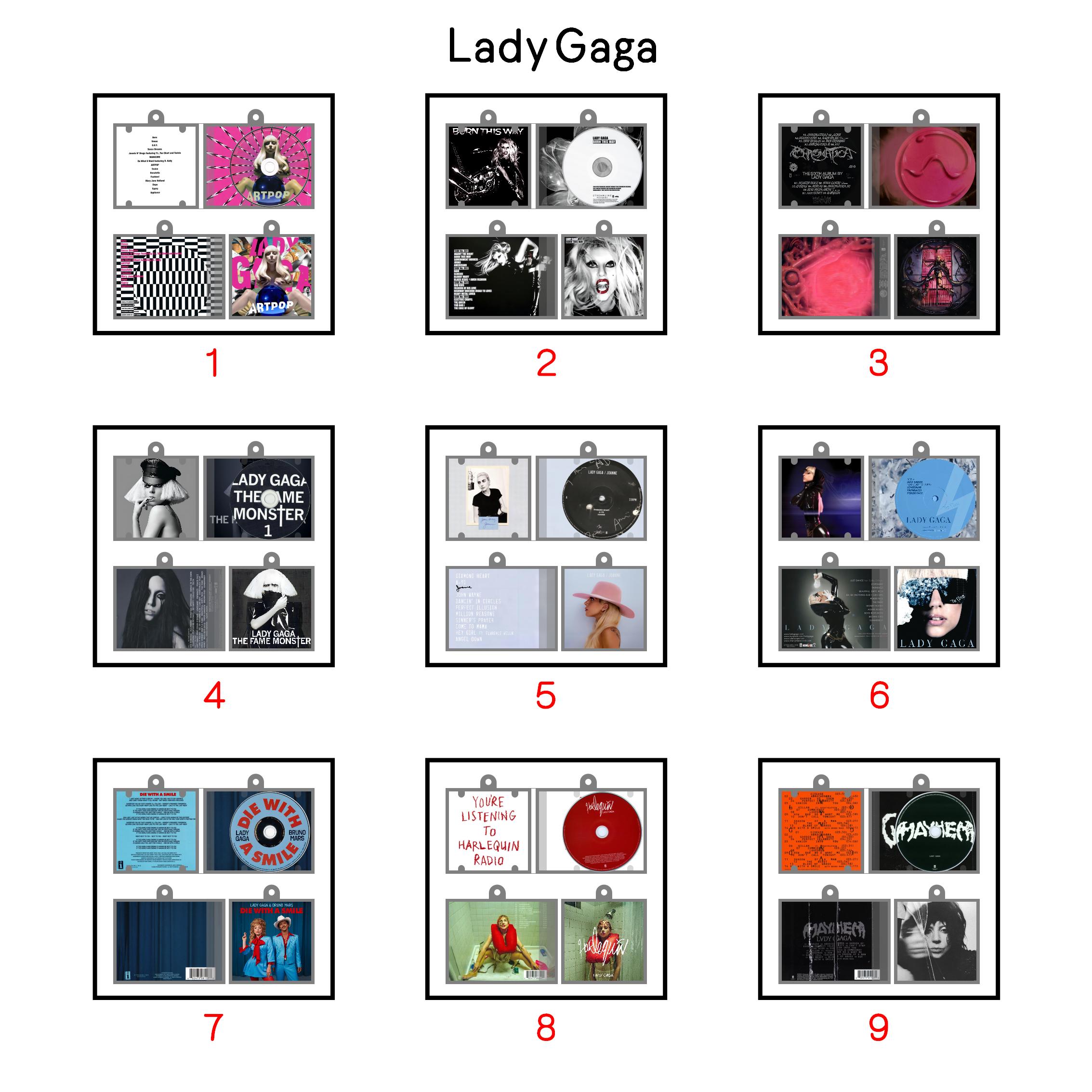 Lady Gaga Mini NFC Album Keychain CD Music Keychain Pendant Customized 