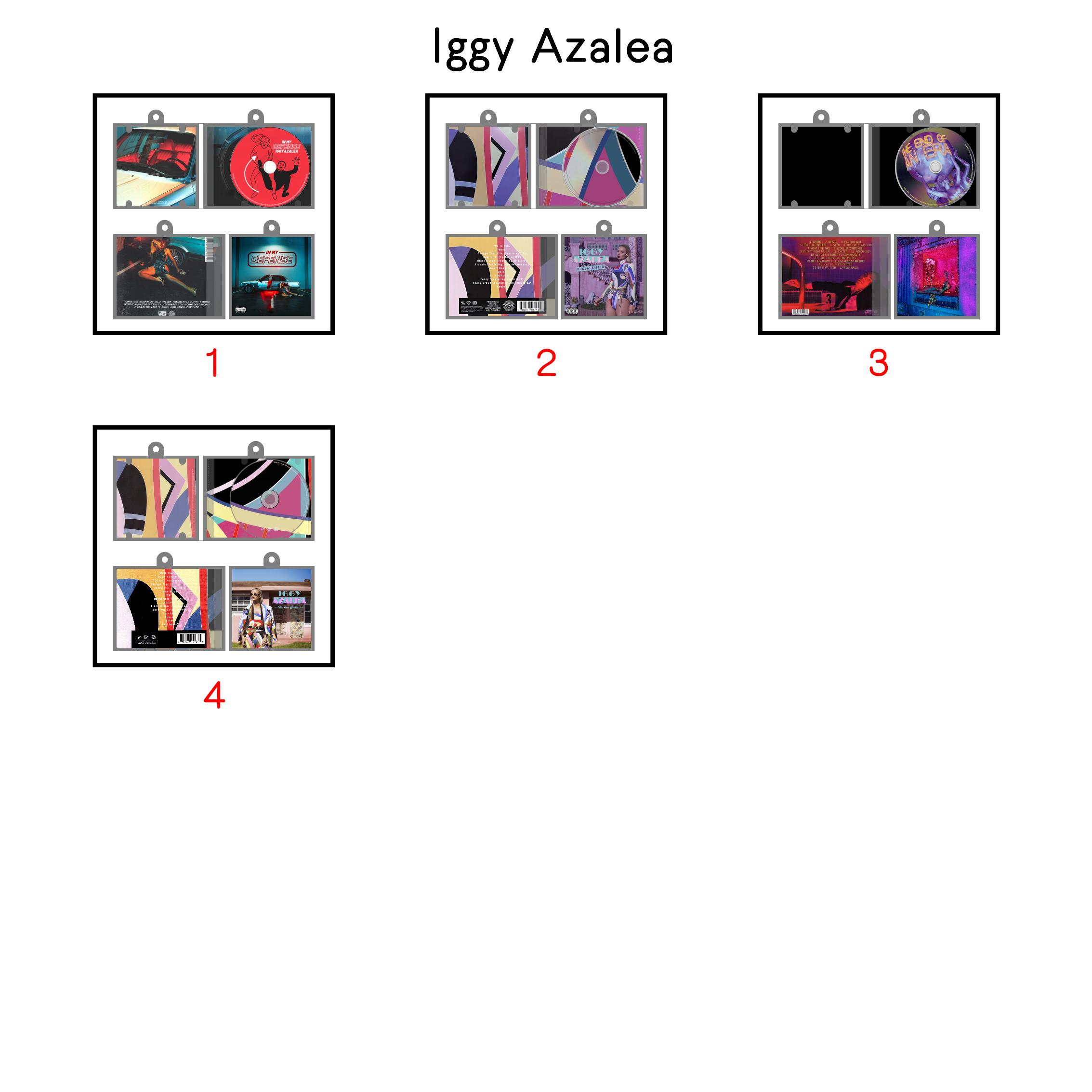 Iggy Azalea Mini NFC Album Keychain CD Music Keychain Pendant Customized Mini Vinyl Album 