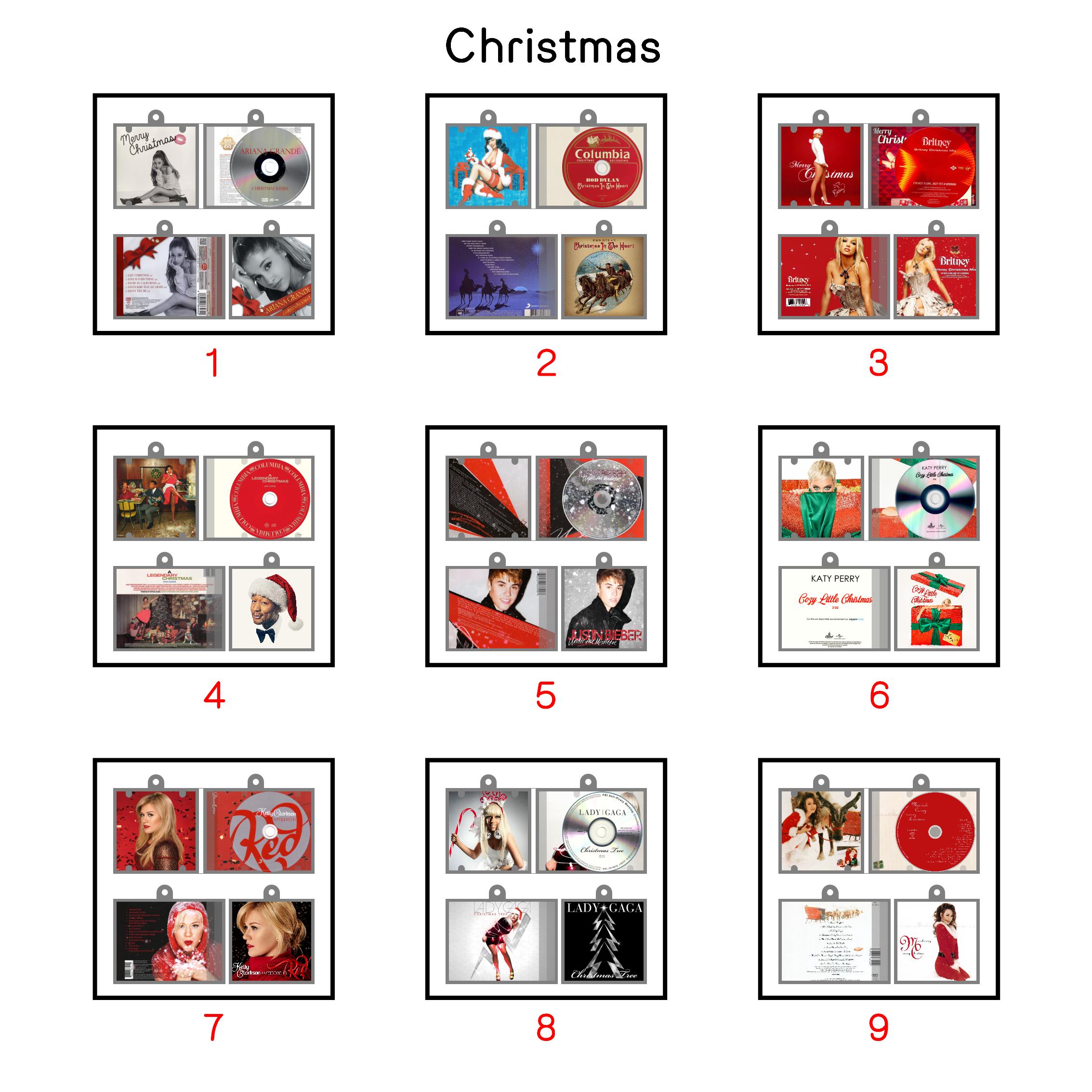 Christmas Mini NFC Album Keychain CD Music Keychain Pendant Customized Mini Vinyl Album 