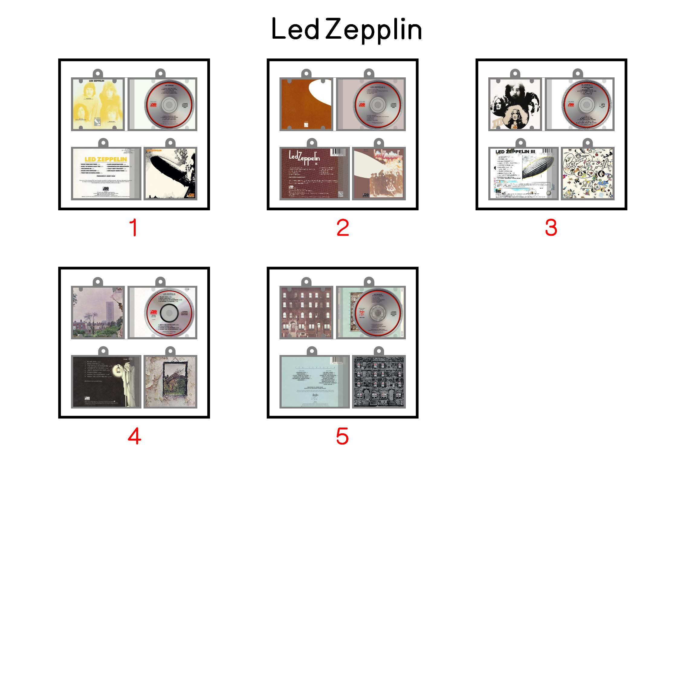Led Zepplin Mini NFC Album Keychain CD Music Keychain Pendant Customized Mini Vinyl Album 