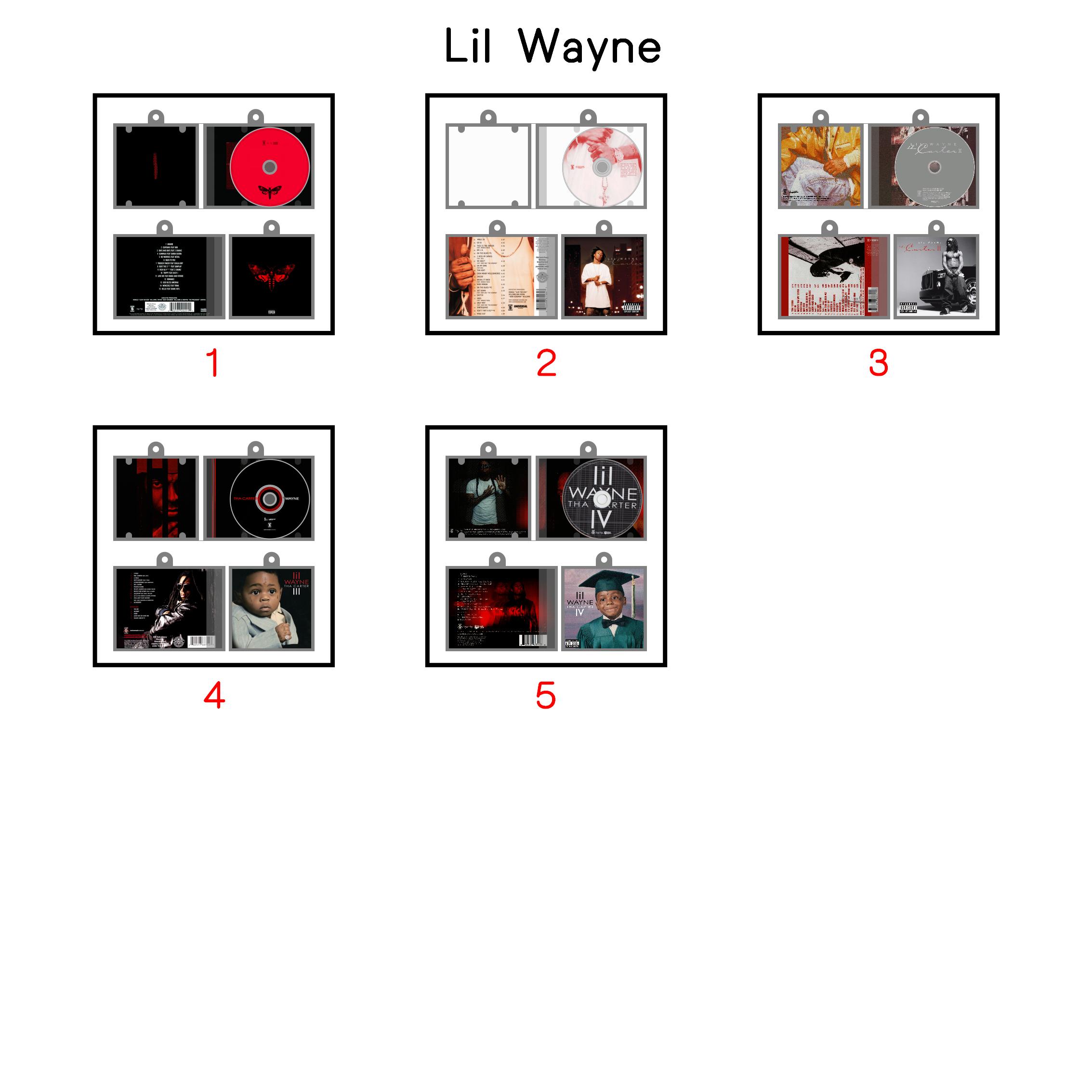 Lil Wayne Mini NFC Album Keychain CD Music Keychain Pendant Customized Mini Vinyl Album 