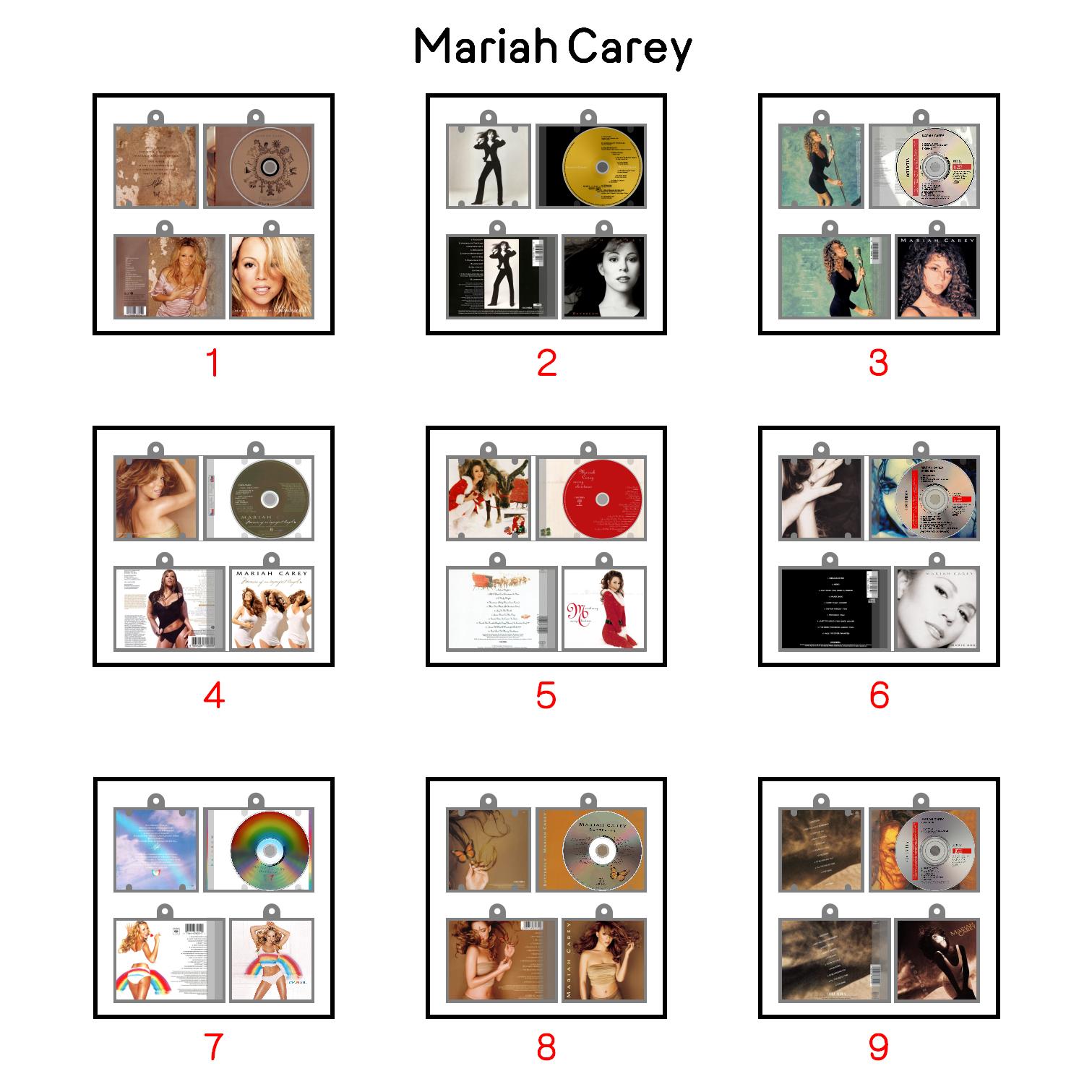Mariah Carey  Mini Vinyl NFC Album Keychain CD Music Keychain Pendant Customized