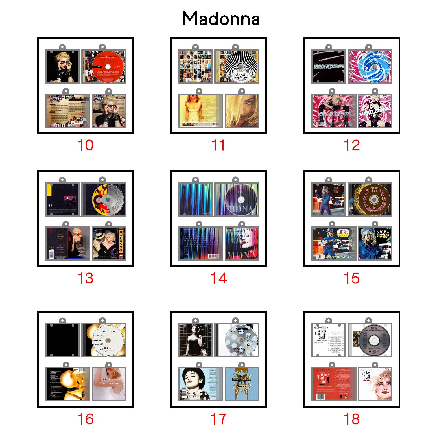 Madonna Mini Vinyl NFC Album Keychain CD Music Keychain Pendant Customized Vinyl 