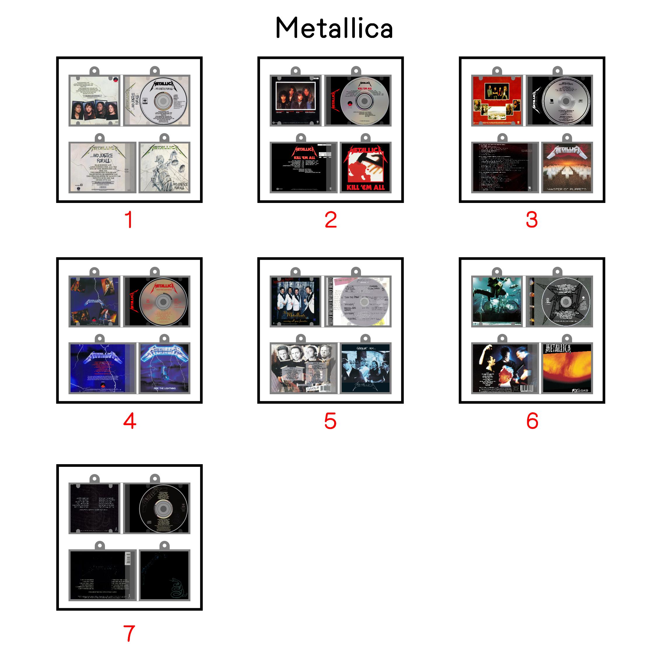 Metallica Mini CD Keychain Storage Album NFC Music album