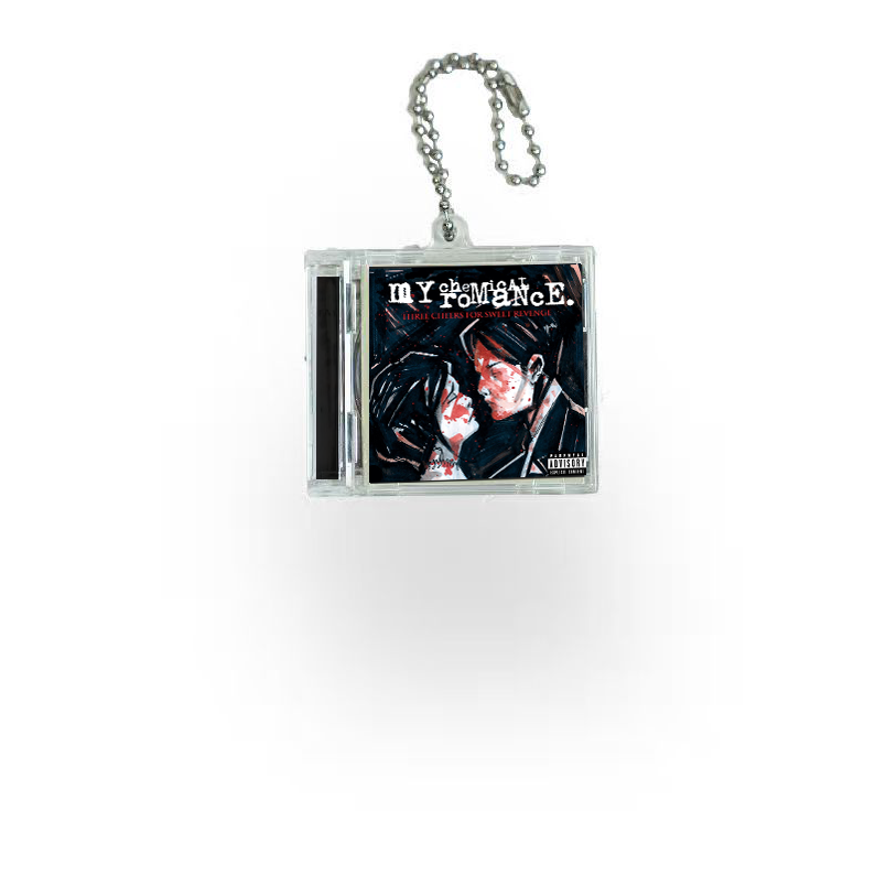 My Chemical Romance Mini Vinyl NFC Album Keychain CD Music Keychain Pendant Customized 