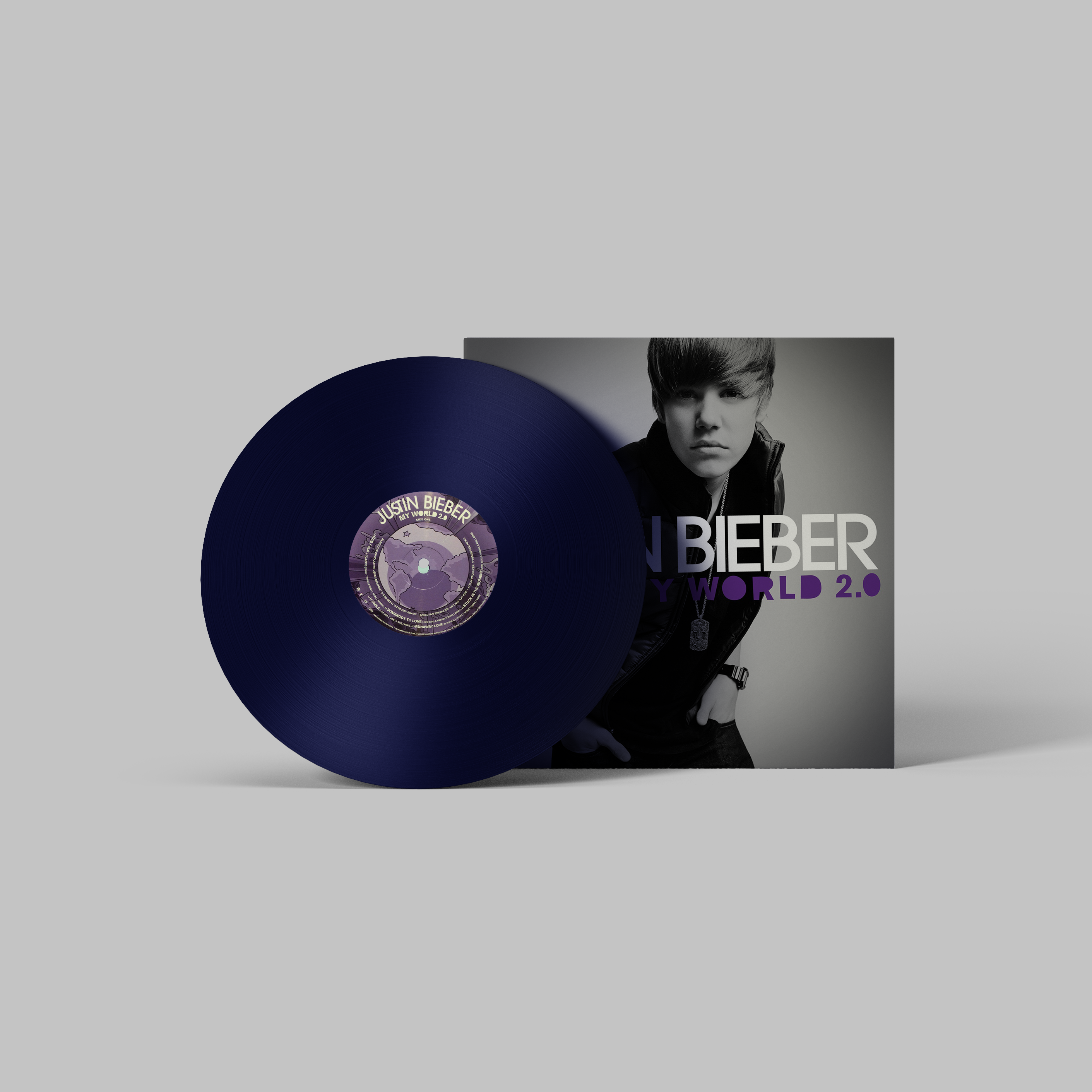 Justin Bieber  Handmade Mini Vinyl Album Set All Albums Customised Gift 