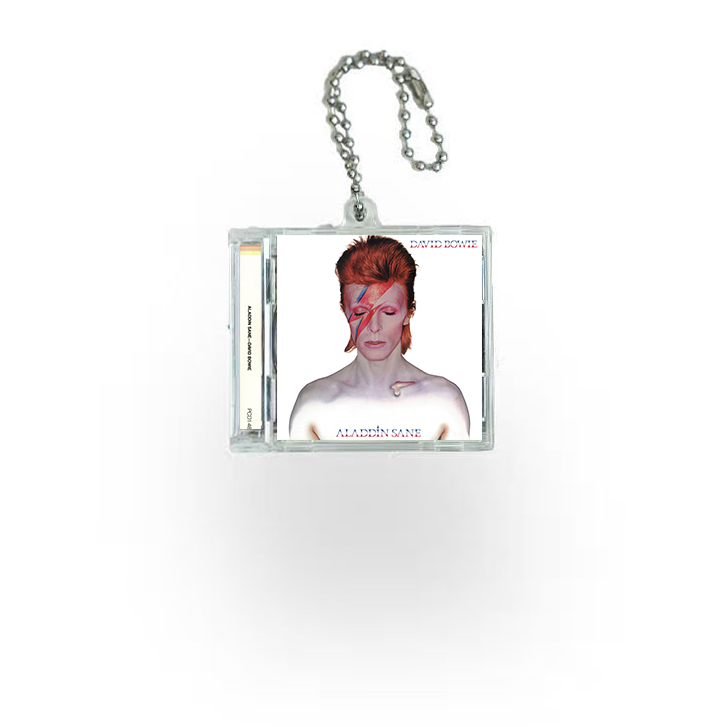 David Bowie Mini NFC Album Keychain CD Music Keychain Pendant Customized Mini Vinyl Album 