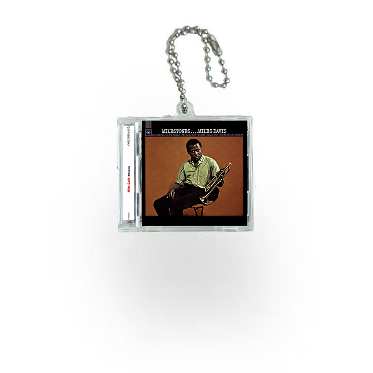 Miles Davis Mini NFC Album Keychain CD Music Keychain Pendant Customized Mini Vinyl Album 