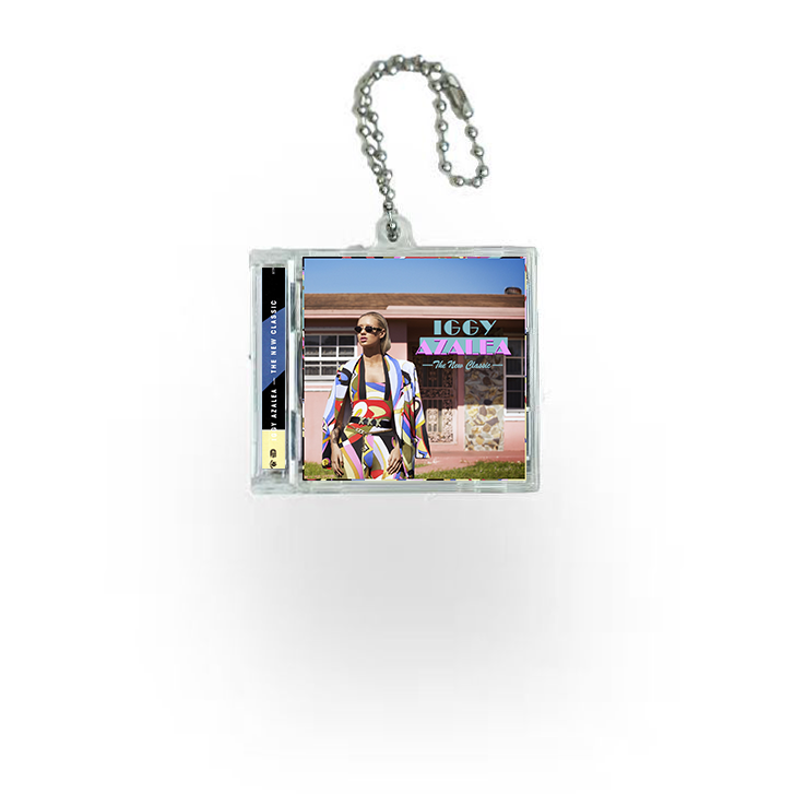 Iggy Azalea Mini NFC Album Keychain CD Music Keychain Pendant Customized Mini Vinyl Album 