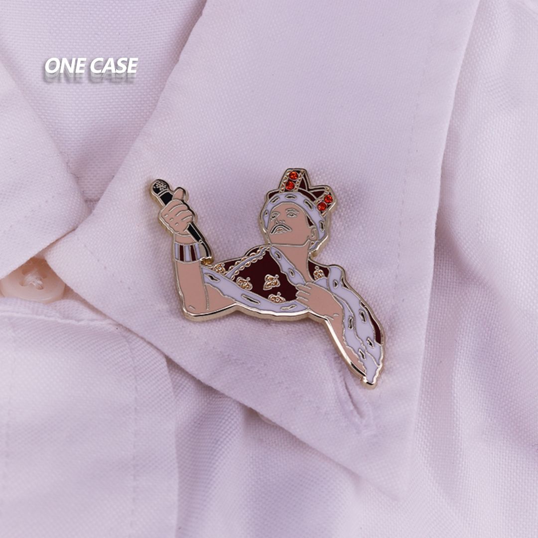 Queen Band Rock Musician Band Retro Brooch Queen Badge Pin-ONECASE.STUDIO