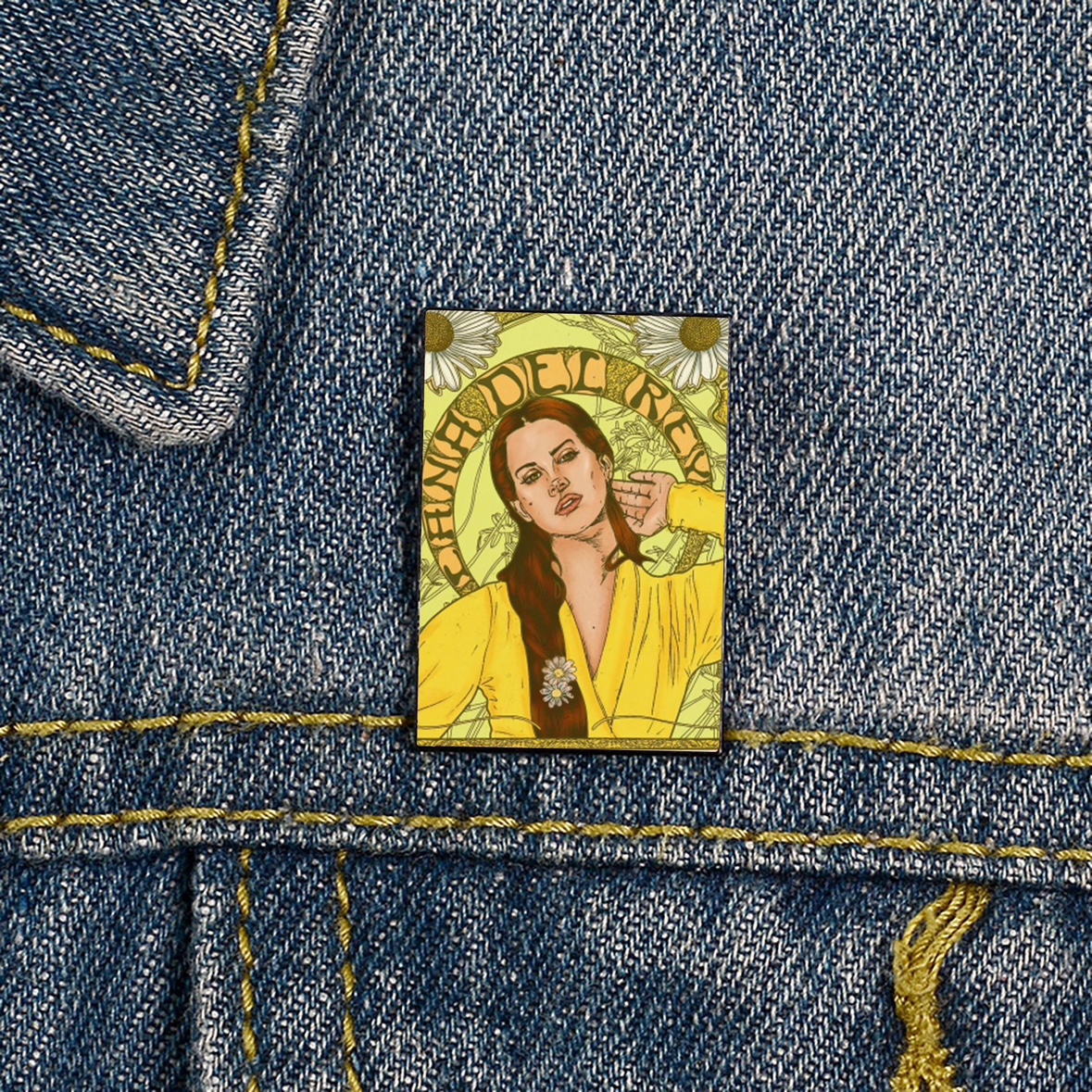 Lana Del Rey Metal Brooch Badge Decoration Pin