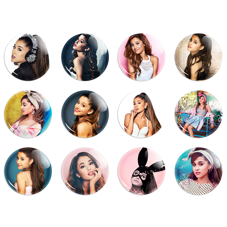 Ariana Grande Brooch Retro Badge Pin Set of 12