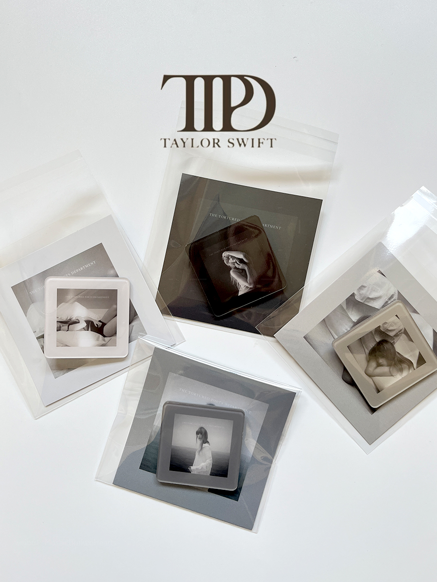 Taylor Swift TTPD Acrylic Brooch Badge Decoration Pin Set 