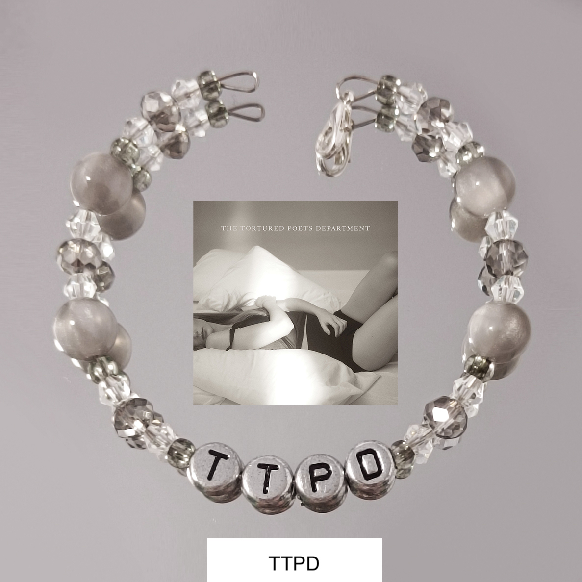 Taylor Swift TTPD DIY Heart Bracelet Colorful For Gifts