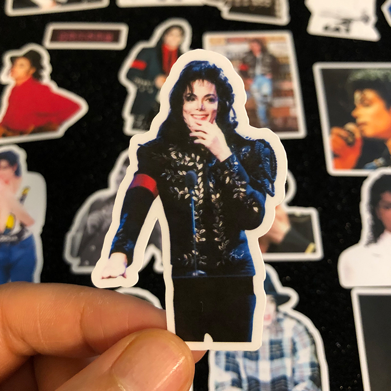 Micheal Jackson Sticker Rap Album Retro Waterproof Decorative Sticker Phone Sticker 