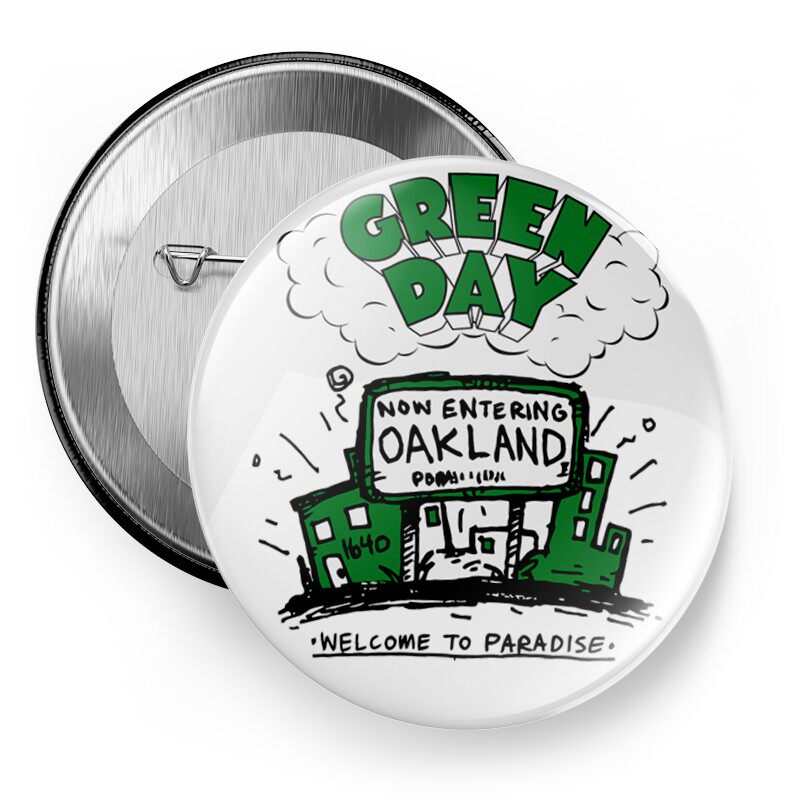 Green Day Badge Decoration Pin