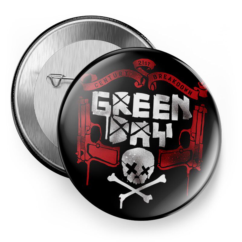 Green Day Badge Decoration Pin