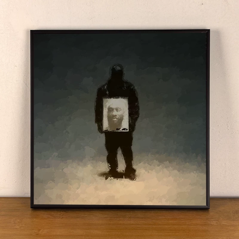 Kanye West Album Cover Art Canvas Print – Framed Wall Art / Tabletop Display (Multiple Sizes)